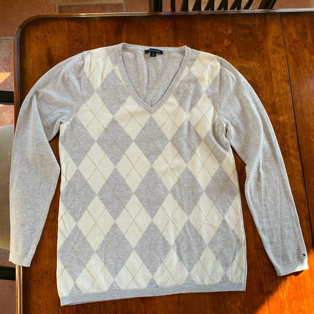 Tommy Hilfiger Diamond Print cotton sweater
